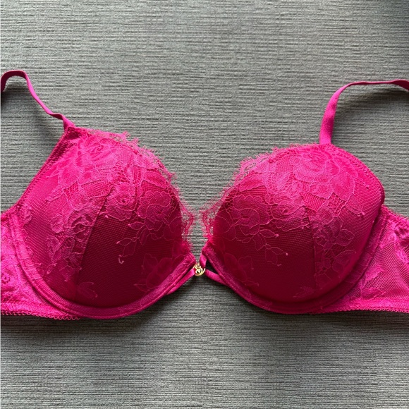 Victoria’s secret VERY SEXY Rose Lace Lightly Lined Plunge Demi Bra 36B - Picture 3 of 5